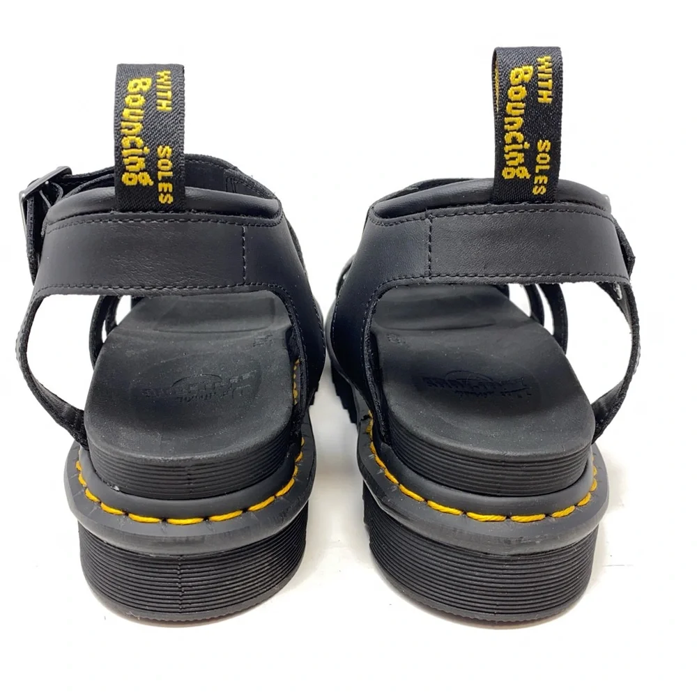 Dr Martens NWOT Black Blaire Hyrdro Leather Platform Strap Sandals. - Picture 8 of 14